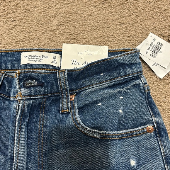 Abercrombie & Fitch Pants - Abercrombie curve love ankle straight, 11.5” ultra high rise, fitted